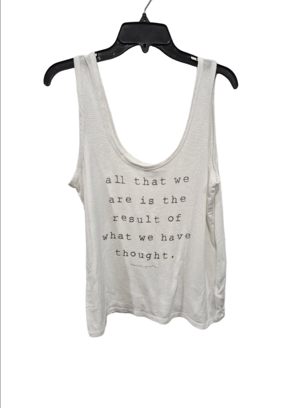 Spiritual Gangster Oversized Quote White Tank